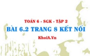 Bài 6.2 trang 8 Toán 6 Tập 2 Kết nối tri thức